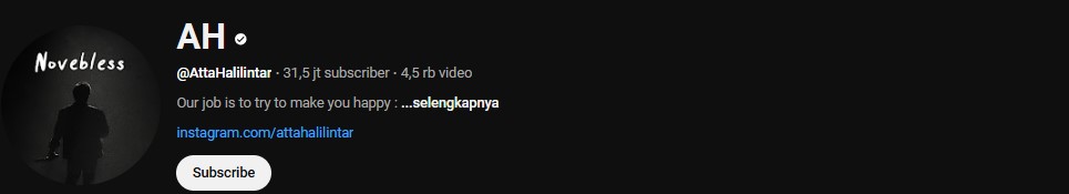 Atta Halilintar channel